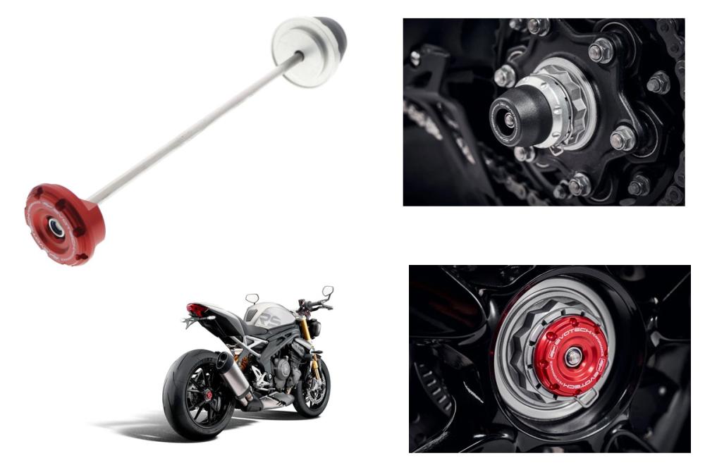 Triumph Speed Triple 1200 RS Rear Wheel Axle Protection from 2021 Evotech Performance